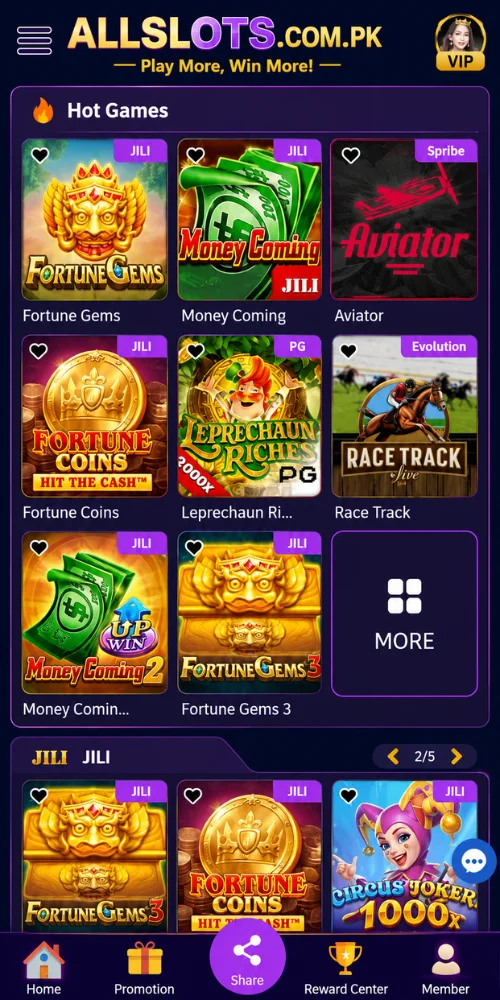 pkr slots games